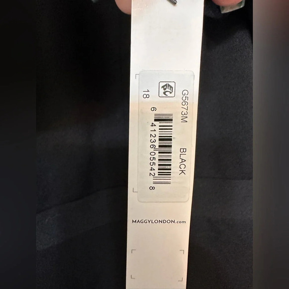 MAGGY LONDON SHORT SLEEVE DRAPED FLAP SHEATH DRESS NWT - Picture 6 of 8